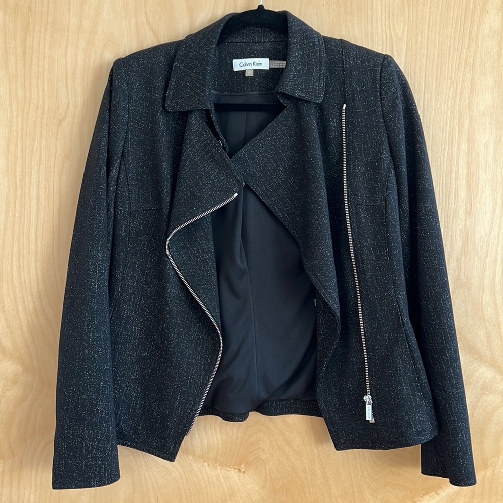 Calvin Klein Moto Zip Blazer/Jacket